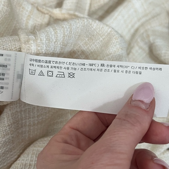 Abercrombie and Fitch Oversized Tweed button down shirt Minimalist Size Medium - Picture 13 of 13